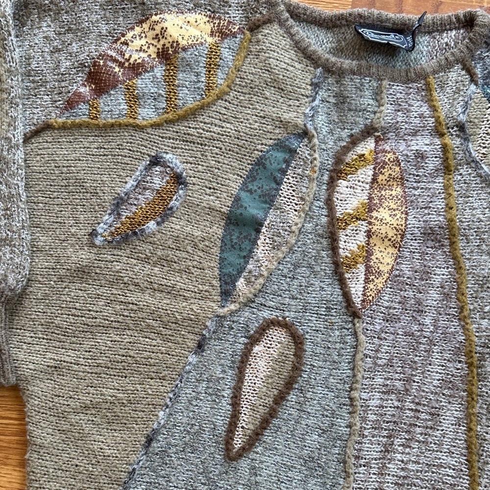 Multicolor Patchwork Sweater - image 2